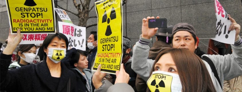 Japanes demonstrators