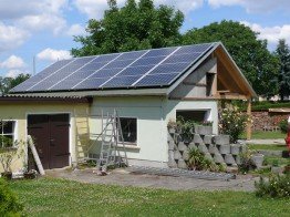 Photovoltaikanlage inklusive Ausbau des Dachstuhls