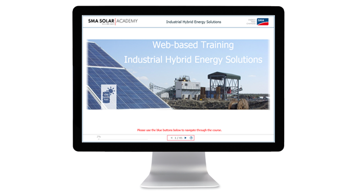SMA web-based training hybrid energy
