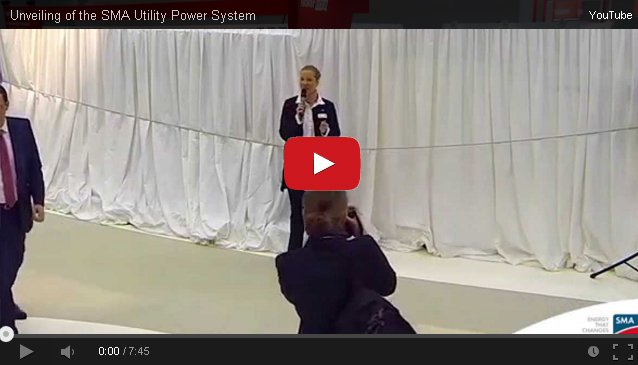 Unveiling of the SMA Utility Power System