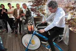 Energy that Changes: das Smoothie Bike war ein Highlight der Jubiläumsfeier