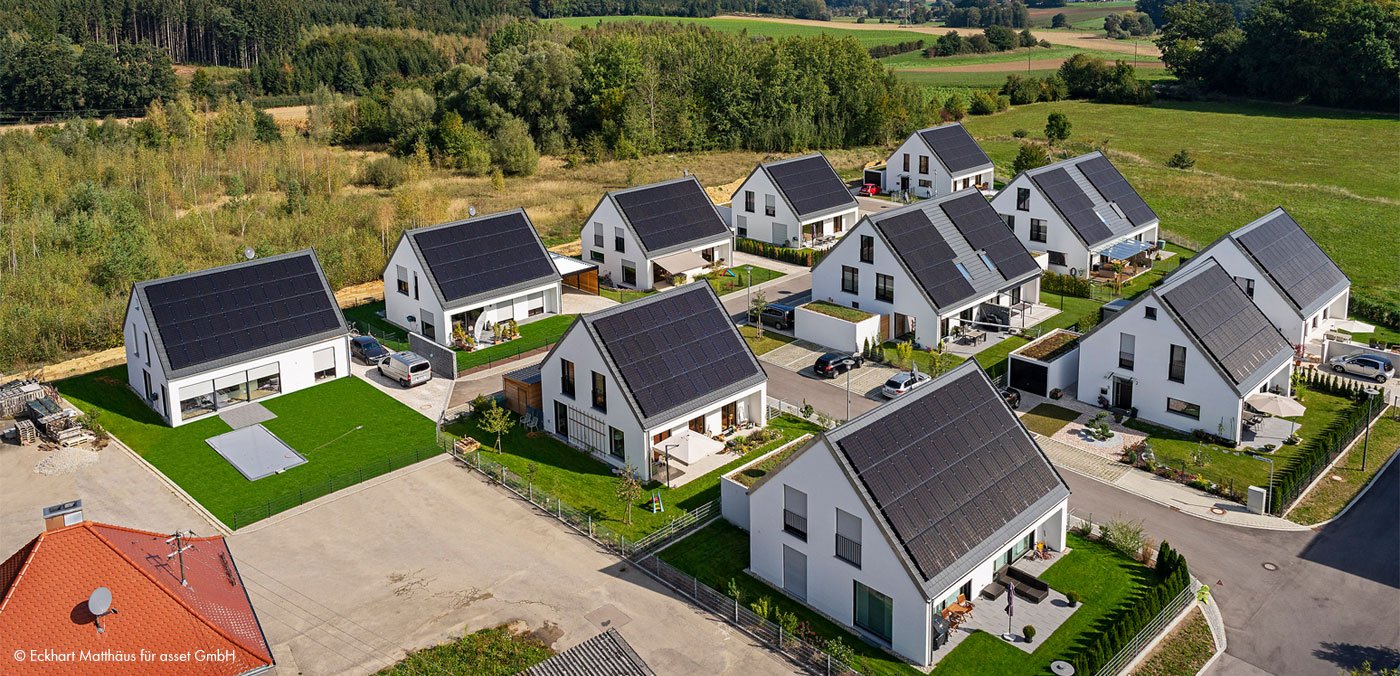 Efficiency House Plus Settlement In Hügelshart Residents