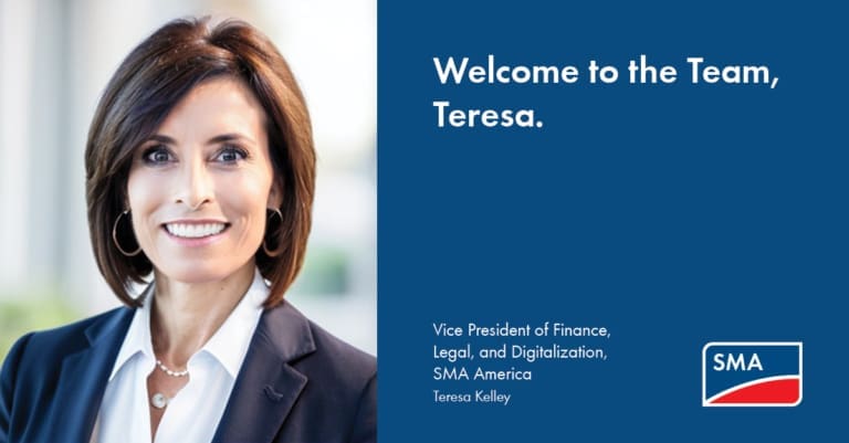 SMA America Welcomes Teresa Kelley as New Vice President of Finance, Legal, and Digitalization