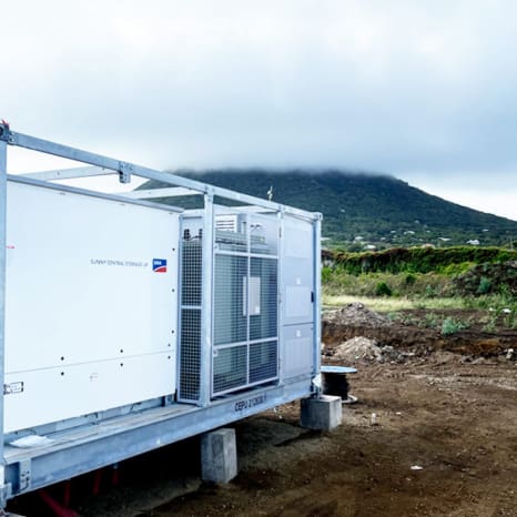 Solar and battery-based energy system for the Caribbean Island St. Eustatius